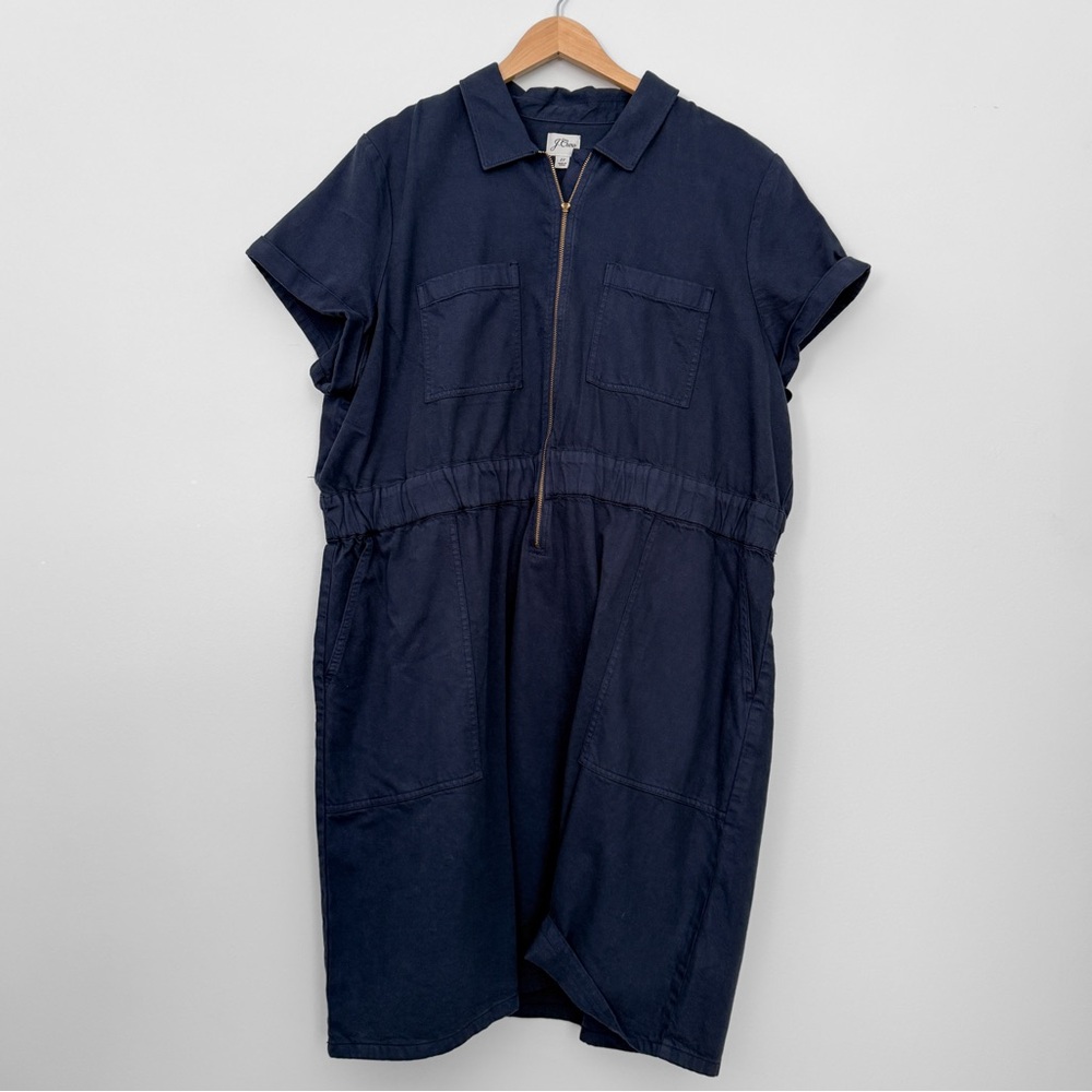 JCrew Zipper Front Chino Dress